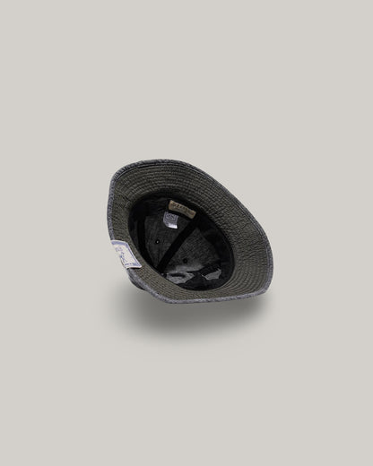 H.W. DOG & CO. LINEN FATIGUE HAT - BLACK