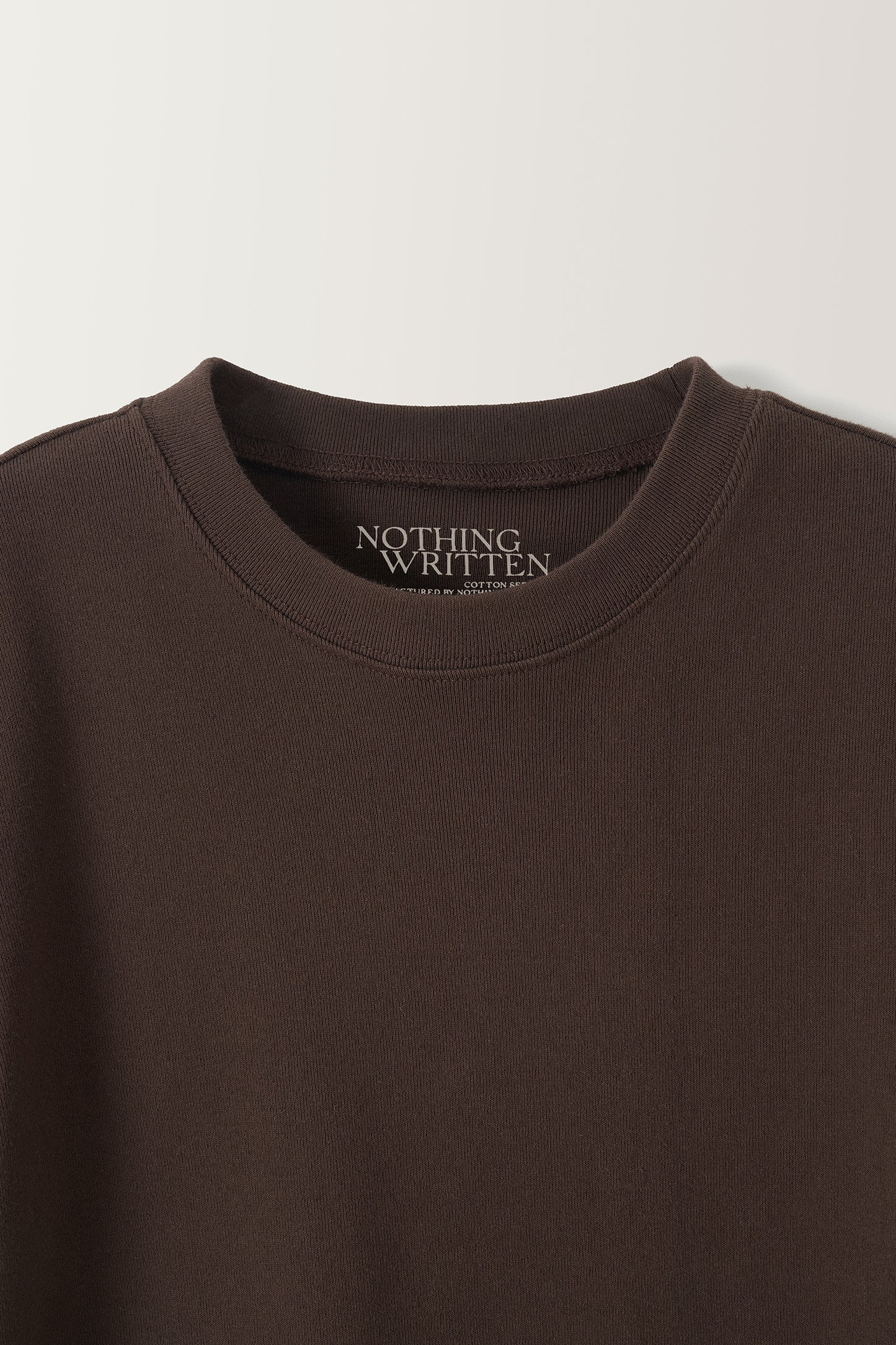 NOTHING WRITTEN 90's T-SHIRT - BROWN