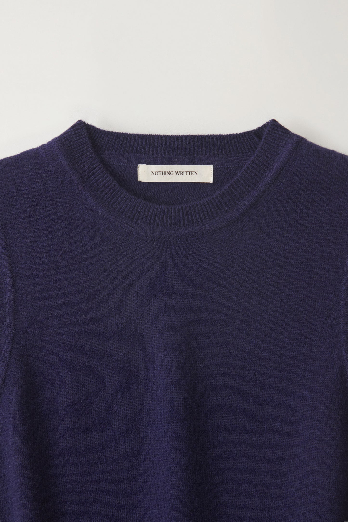 NOTHING WRITTEN EMITT U-NECK WOOL SLIPOVER - NAVY