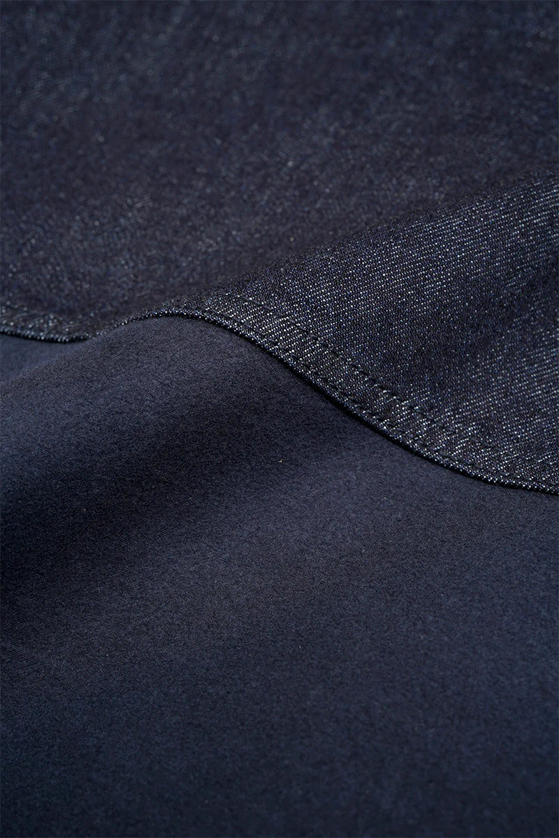 NIGEL CABOURN OW01-1 ENGINEER MOLESKIN JACKET - DARK NAVY