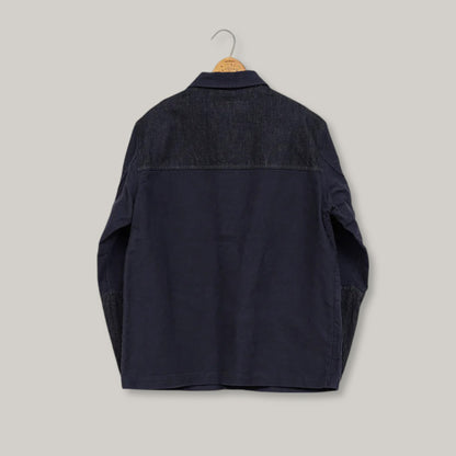 NIGEL CABOURN OW01-1 ENGINEER MOLESKIN JACKET - DARK NAVY