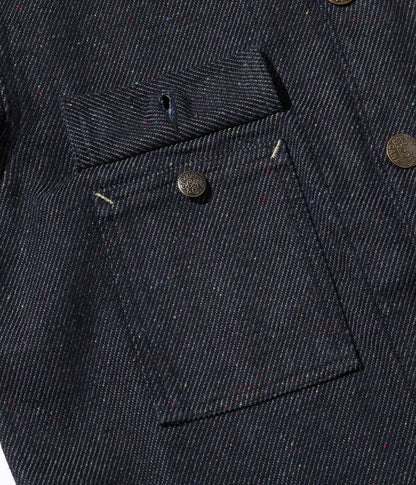 SUGAR CANE 'FICTION ROMANCE' 13.7oz. INDIGO NEP DENIM WORK COAT