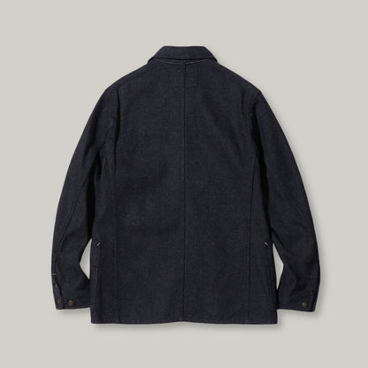 SUGAR CANE 'FICTION ROMANCE' 13.7oz. INDIGO NEP DENIM WORK COAT