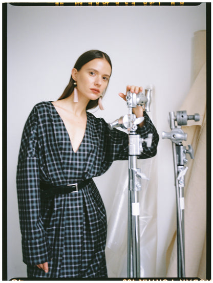 A BRONZE AGE GRAMERCY DRESS - CHELSEA PLAID