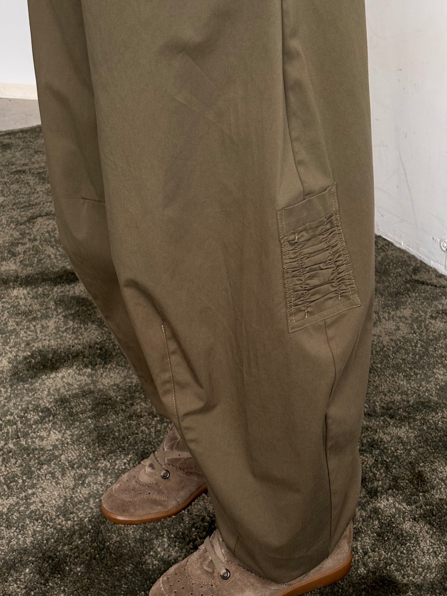 A BRONZE AGE GREENWICH PANT - ARMY TWILL