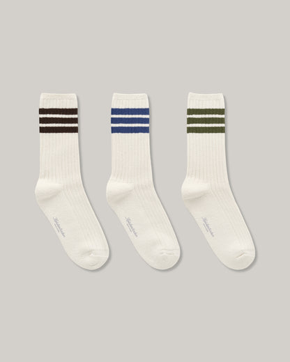 KNICKERBOCKER GYM RIB SOCKS - B-B-G
