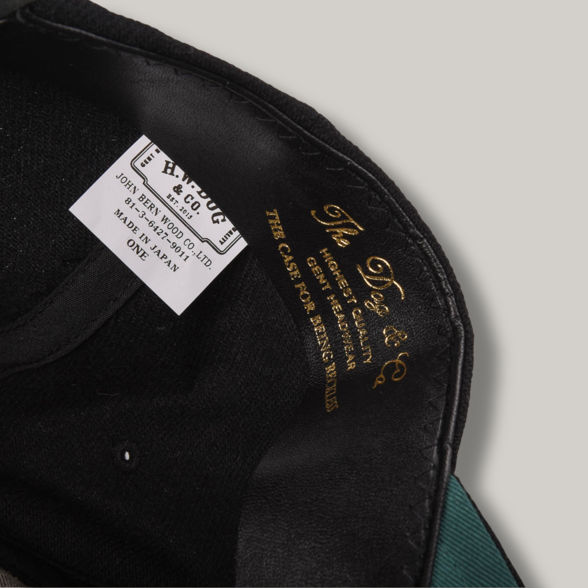 H.W. DOG & CO. BASEBALL CAP -  BLACK