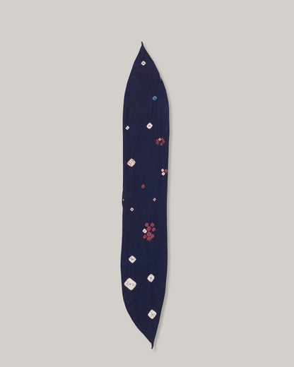 11.11 COTTON MINIATURE TIE-DYE BANDANA -  MIDNIGHT INDIGO