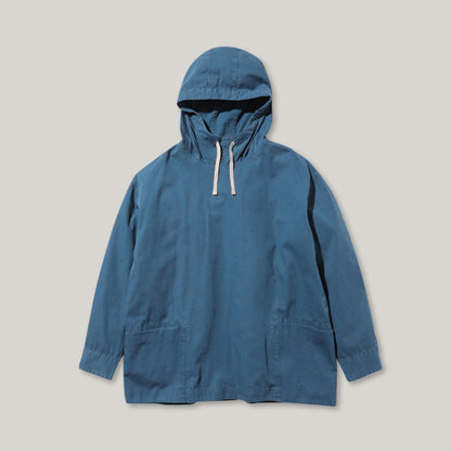 SNOW PEAK NATURAL DYED RECYCLED COTTON PARKA - BLUE