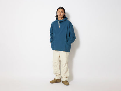 SNOW PEAK NATURAL DYED RECYCLED COTTON PARKA - BLUE