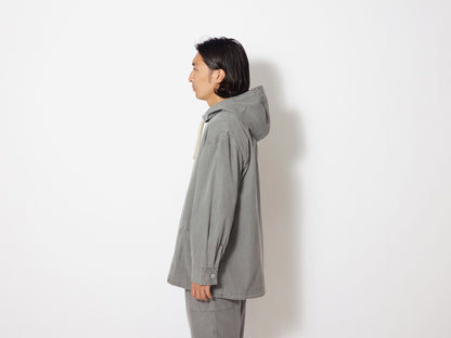 SNOW PEAK NATURAL DYED RECYCLED COTTON PARKA - GREY