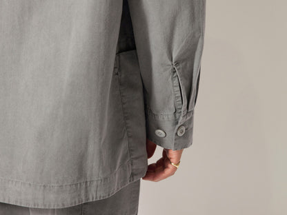 SNOW PEAK NATURAL DYED RECYCLED COTTON PARKA - GREY