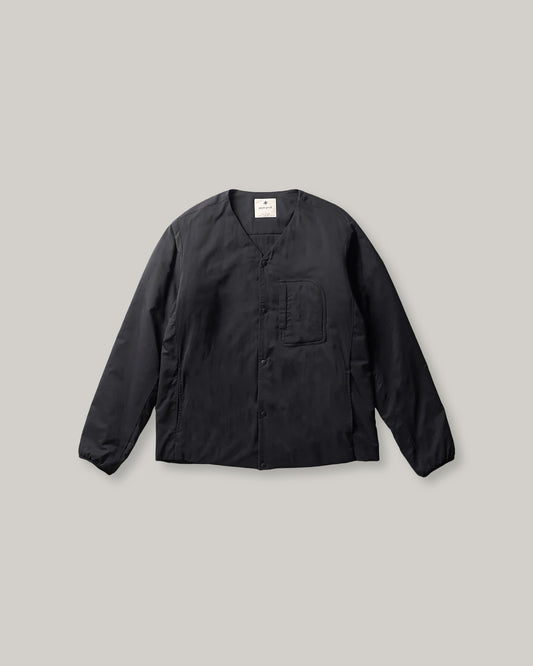SNOW PEAK FLEXIBLE INSULATED CARDIGAN - BLACK