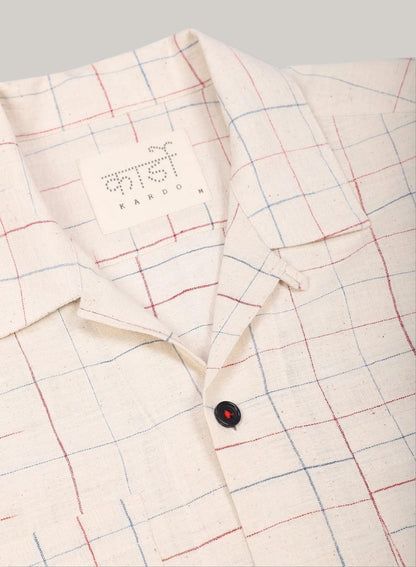 KARDO PEDRO SHIRT - NATURAL/MULTI CHECK