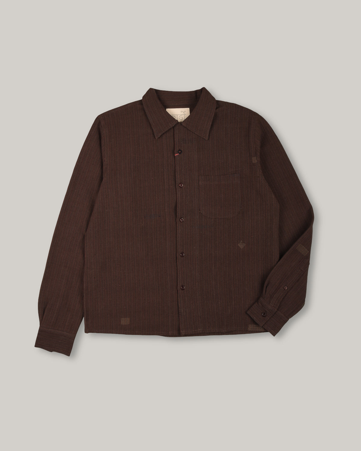 KARDO CHINTAN LS SHIRT - MAHOGANY