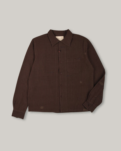 KARDO CHINTAN LS SHIRT - MAHOGANY