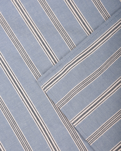 TS(S) STRIPE COTTON BANDANA SCARF - BLUE