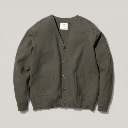 SNOW PEAK CO/PE CARDIGAN - OLIVE