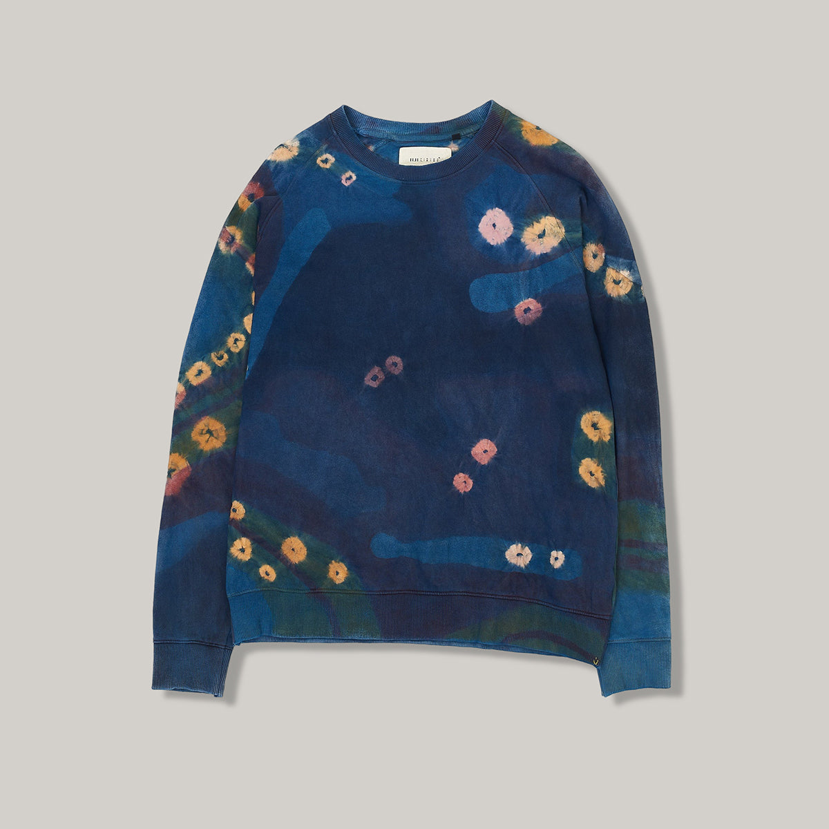 11.11 INDIGO HAND PAINTED & BANDHANI SWEATSHIRT