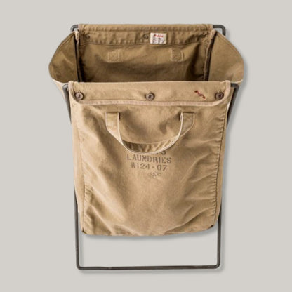 BASSHU LAUNDRY BAG WITH FRAME - BEIGE