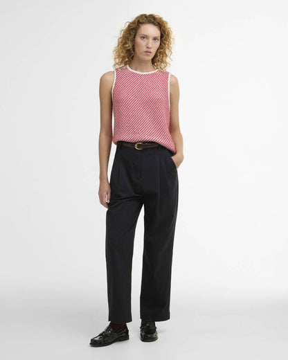 BARBOUR AMANDA KNITTED VEST - POPPY RED