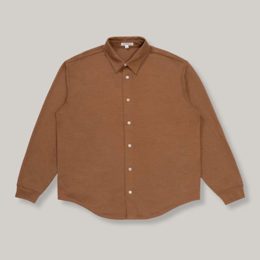 LADY WHITE CO. WOOL BUTTON UP  - BURNT ORANGE