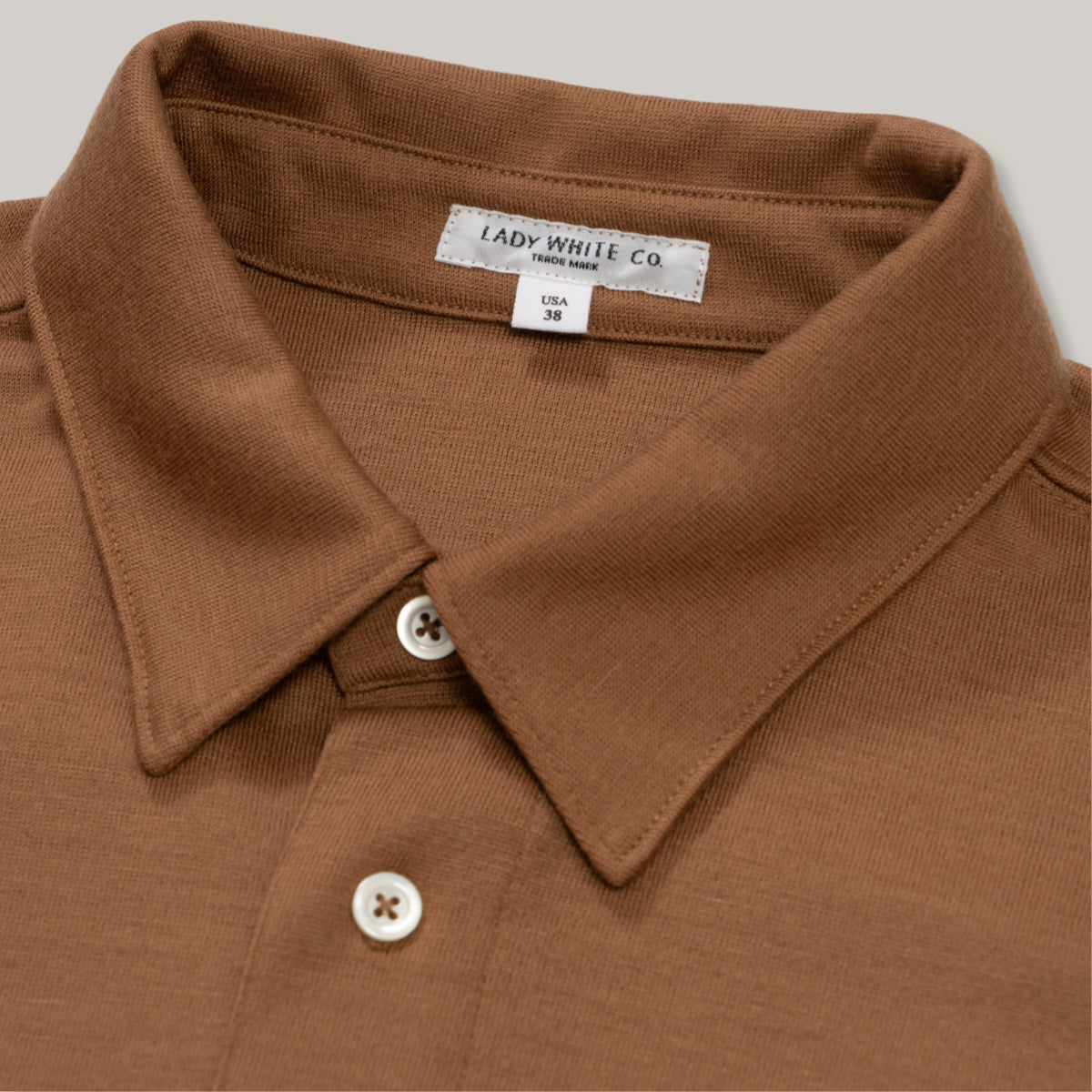 LADY WHITE CO. WOOL BUTTON UP  - BURNT ORANGE