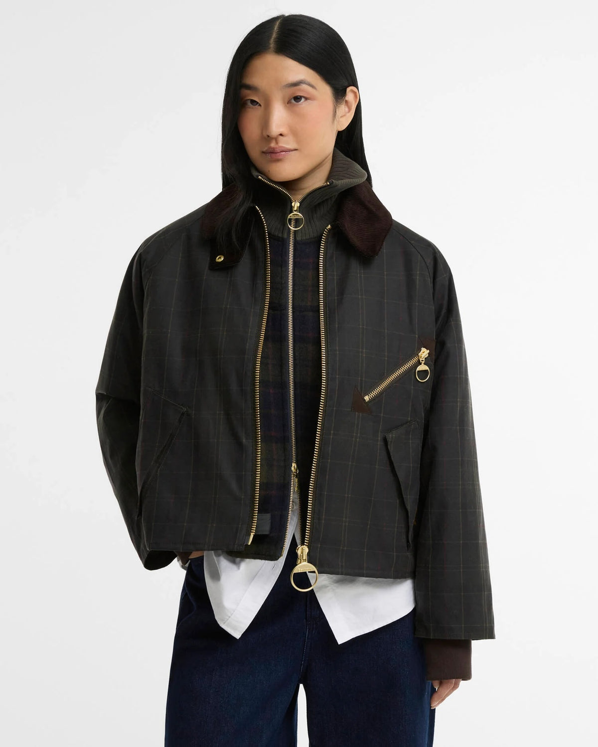 BARBOUR ARLENE WAX CHECK - CLASSIC/ SHADOW CLASSIC