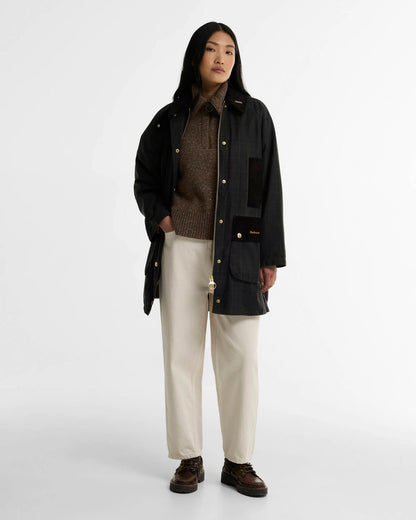 BARBOUR TARTAN REIMAGINED ICONS TARTAN  MODEN BEAUFORT WAX JACKET - CLASSIC TARTAN/ OLIVE