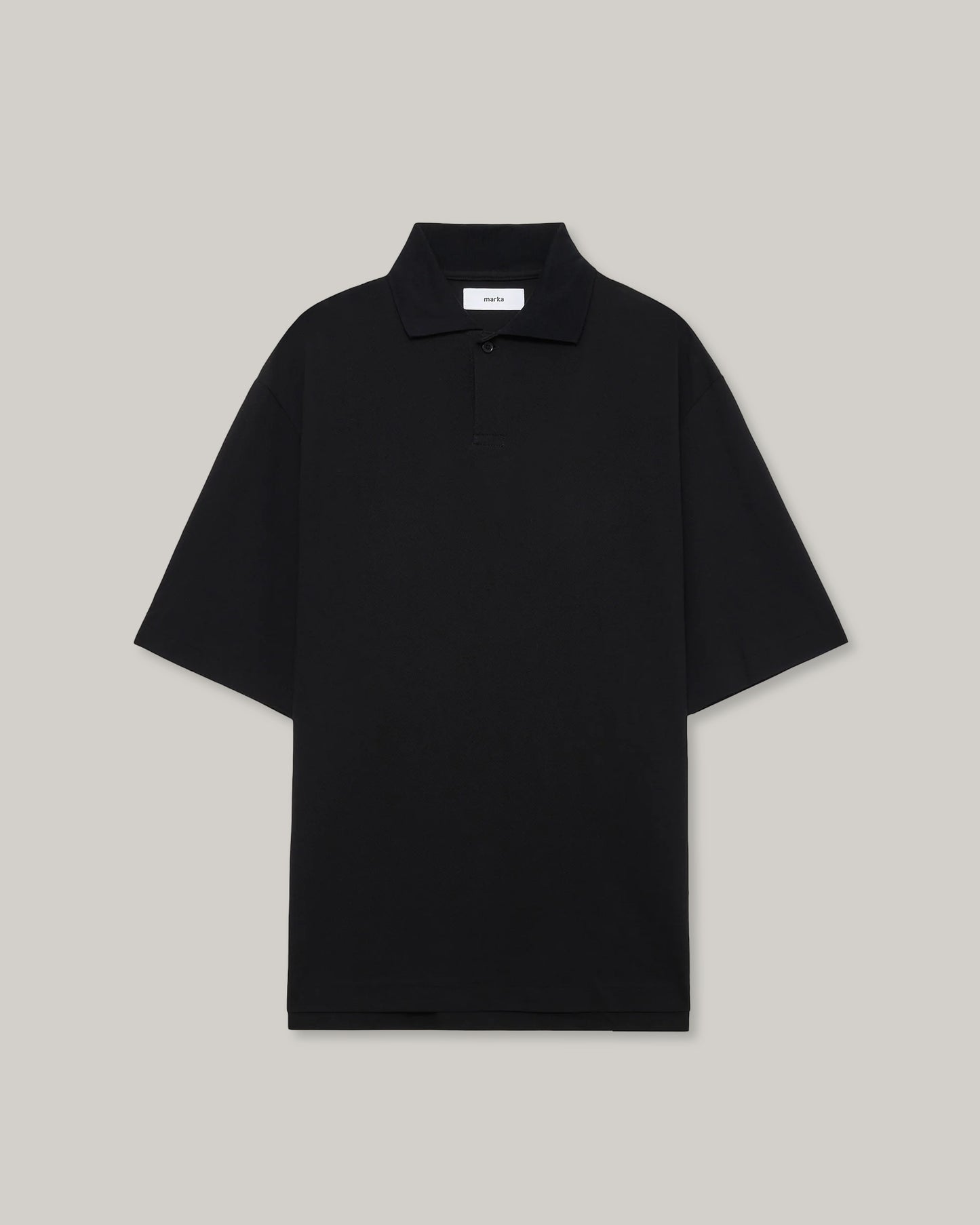 MARKA ONE BUTTON TEE S/S - BLACK