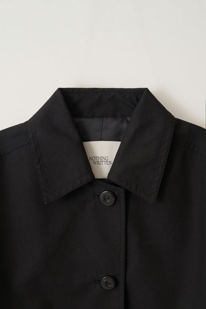 NOTHING WRITTEN HARRI MAC COAT - BLACK