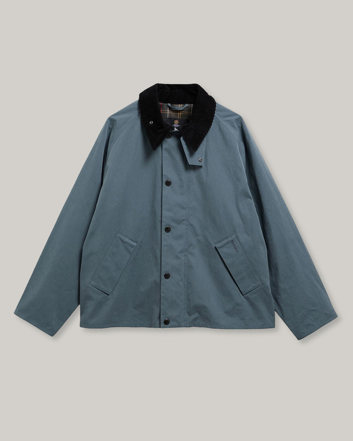 BARBOUR TRANSPORTER OVERSIZED CASUAL JACKET - DARK SLATE