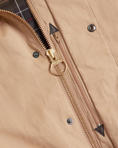 BARBOUR TRANSPORTER OVERSIZED CASUAL JACKET - STONE