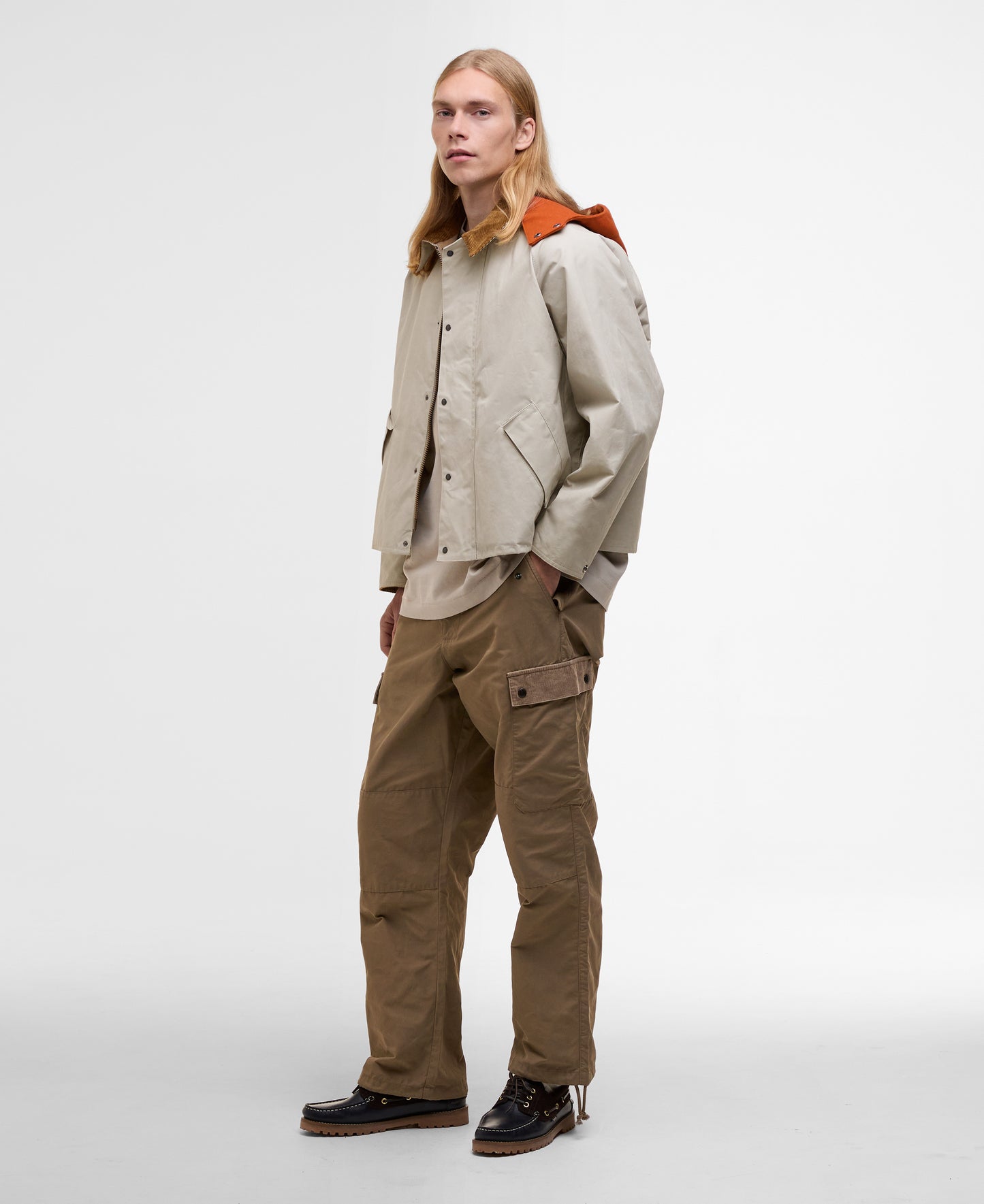 BARBOUR x KAPTAIN SUNSHINE SHORT CRUISER JACKET - CLAY