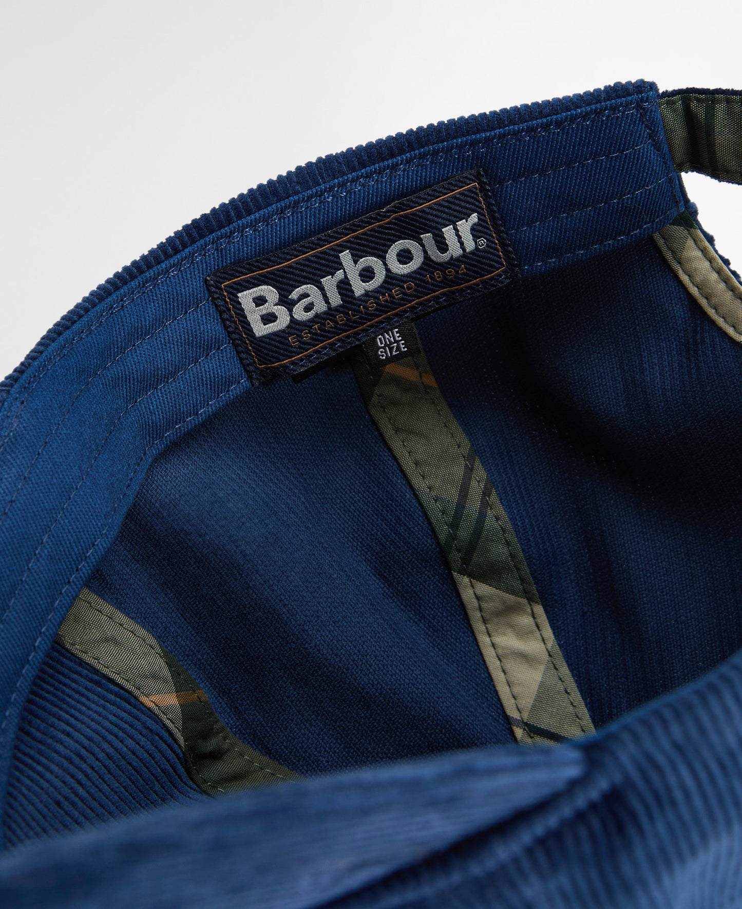 BARBOUR BAYFIELD CORD CAP - BLUE