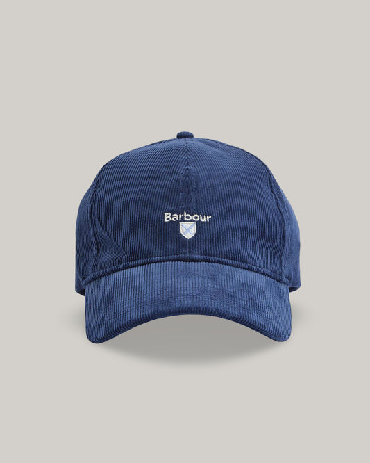 BARBOUR BAYFIELD CORD CAP - BLUE