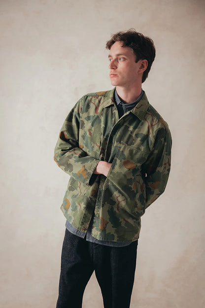 NIGEL CABOURN JK-02-3 UTILITY OVERSHIRT - GREEN