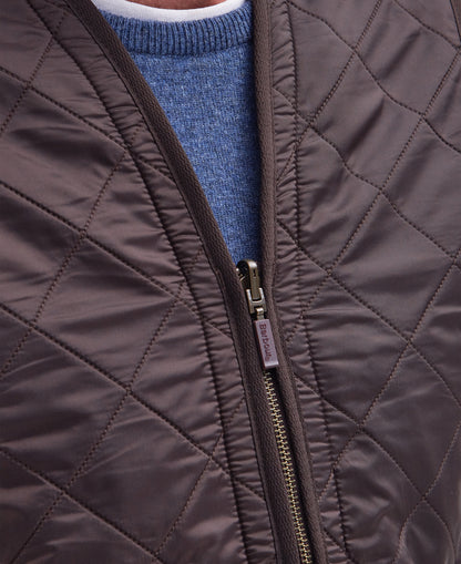 BARBOUR POLARQUILT LINER  - DARK BROWN
