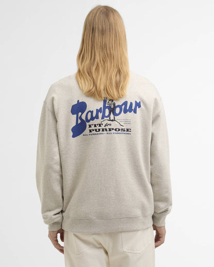 BARBOUR BLYTHE CREW NECK JUMPER - NEUTRAL MARL