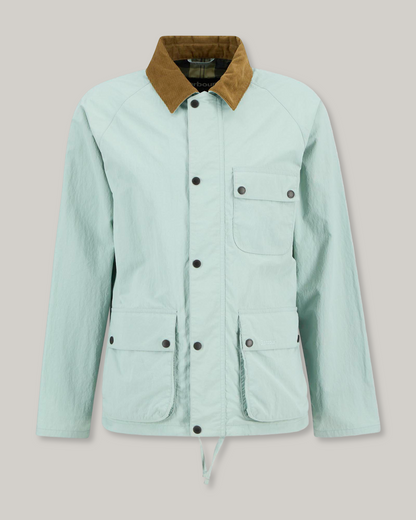 BARBOUR MODIFIED SOLWAY SHOWERPROOF JACKET - MINT BLUE