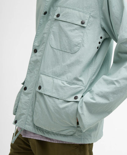 BARBOUR MODIFIED SOLWAY SHOWERPROOF JACKET - MINT BLUE
