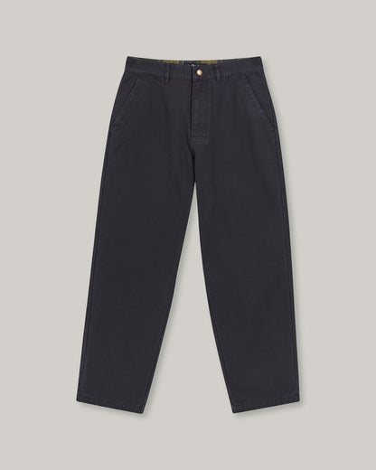 BARBOUR URSULA OVERSIZED CANVAS TROUSERS - DARK NAVY
