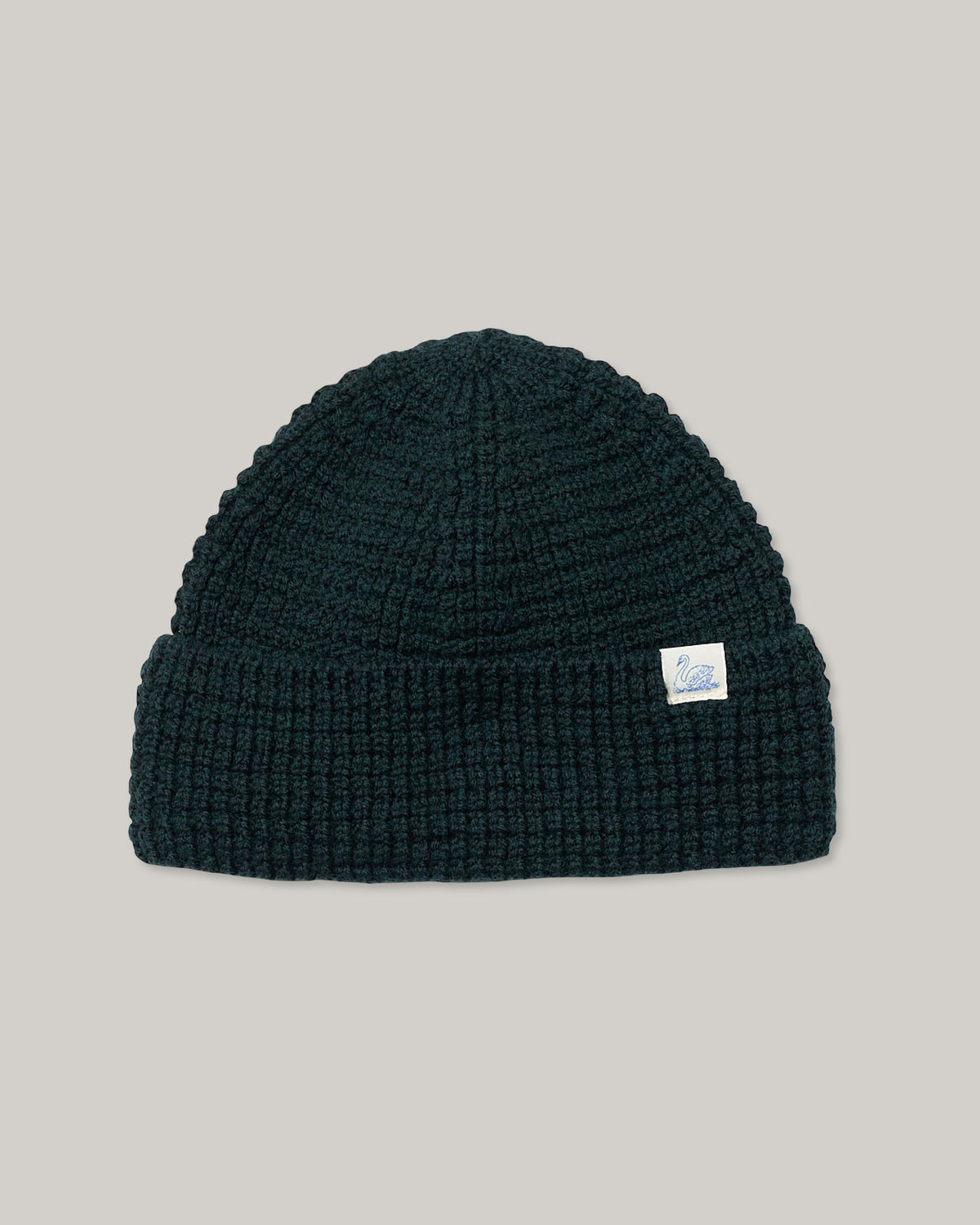 MERZ B. SCHWANEN WAFFLE STRUCTURE STURDY BEANIE - DARK TEAL