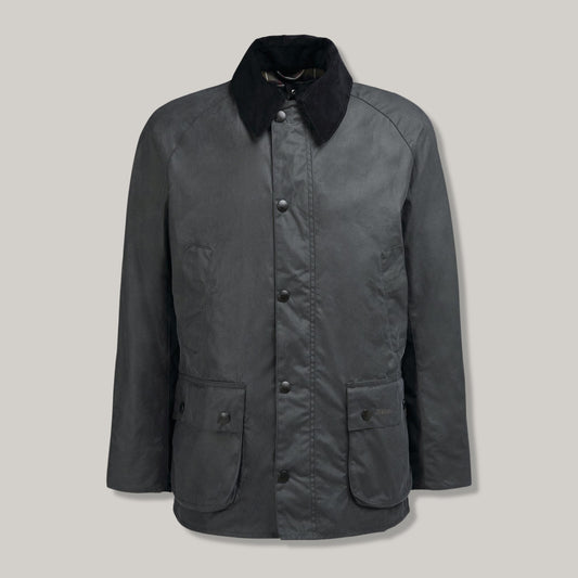 BARBOUR ASHBY WAXED JACKET - GREY