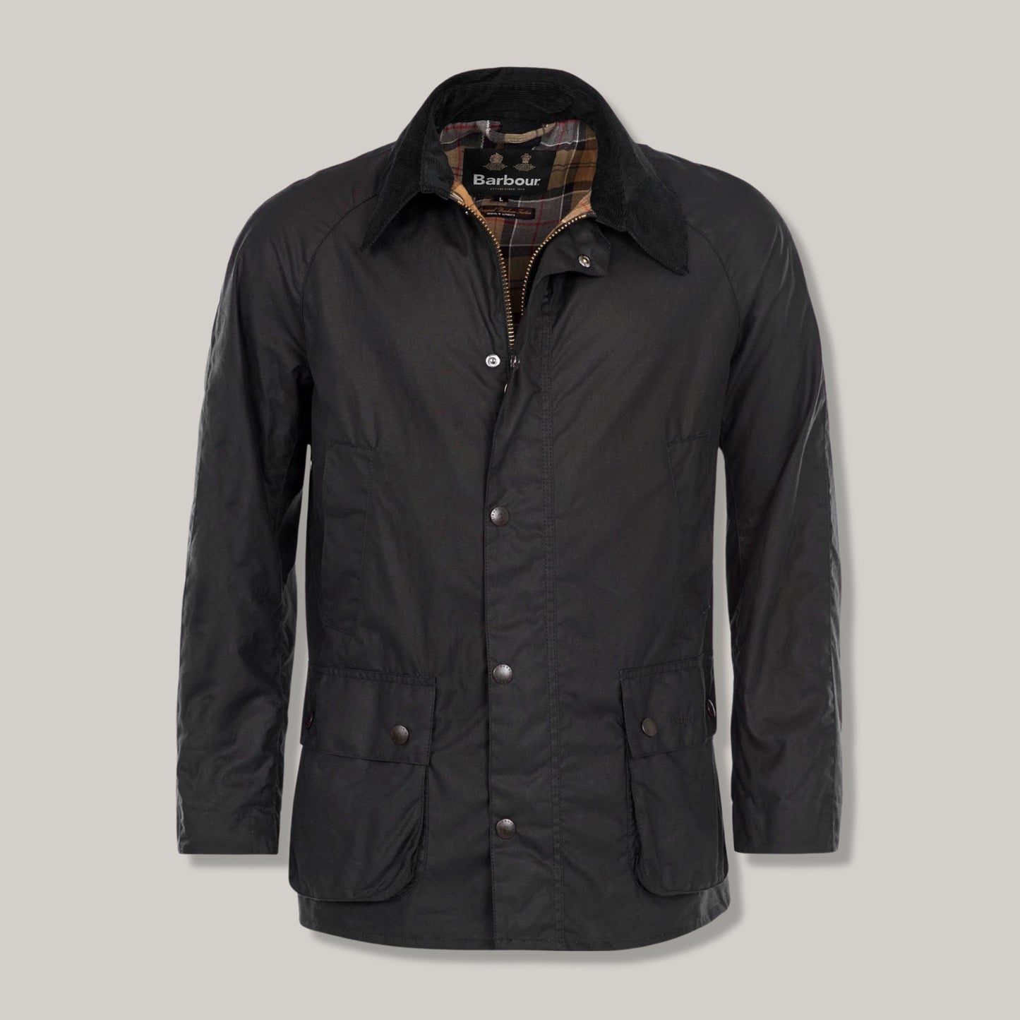 BARBOUR ASHBY WAXED JACKET - NAVY