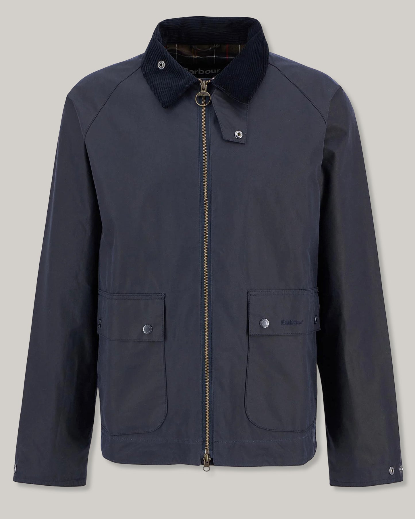 BARBOUR SHORT BEDALE WAXED JACKET -  CLASSIC NAVY
