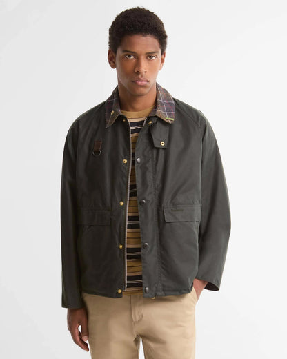 BARBOUR ICONS SPEY WAXED JACKET - SAGE