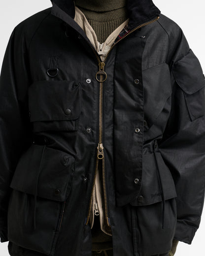 BARBOUR x NORBIT RIPSTOP WAX JACKET - BLACK