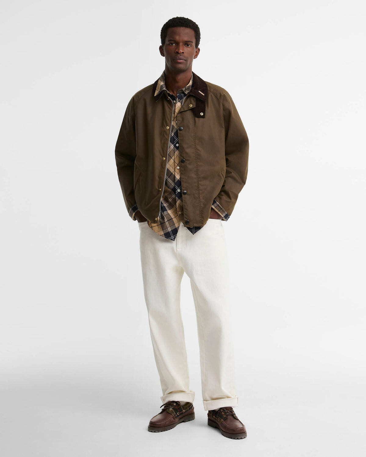 BARBOUR ICONS TRANSPORT WAXED JACKET - BROWN