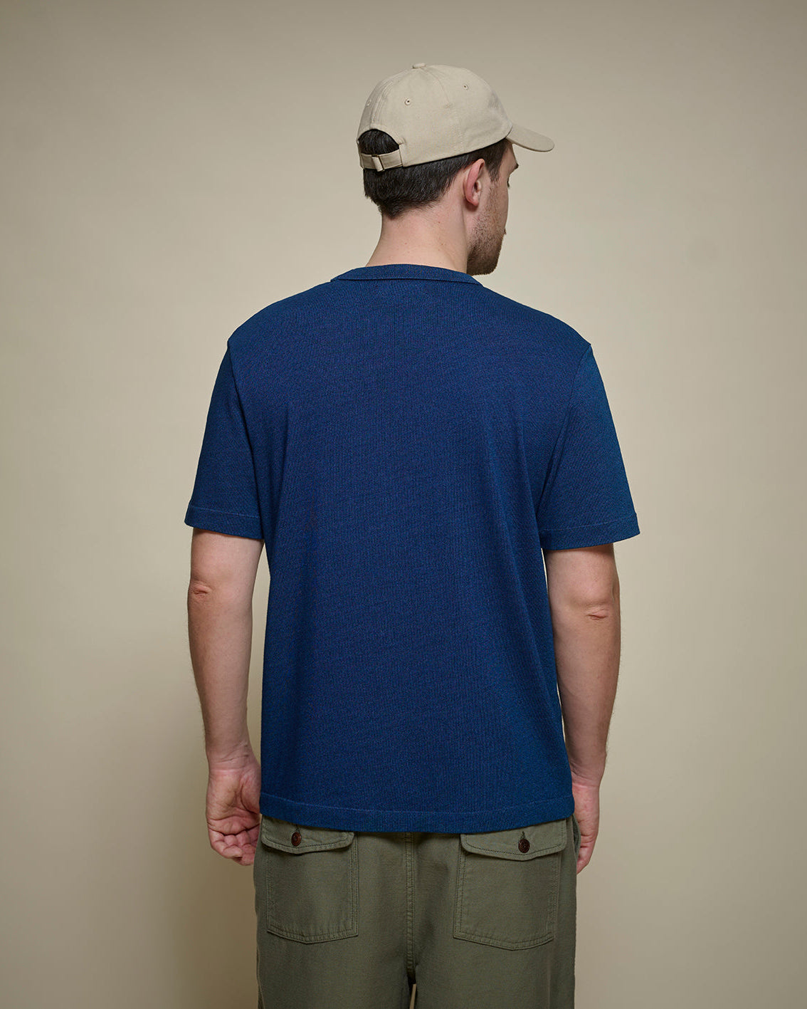 MERZ B. SCHWANEN MEN'S TEE03 T-SHIRT - INDIGO